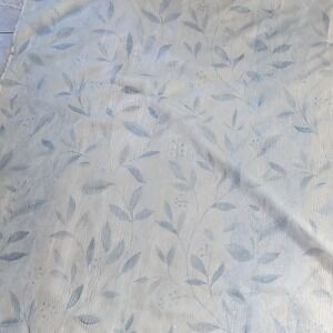 Blue Botanical Leaf Print two piece shower Panel fairycore whimsy